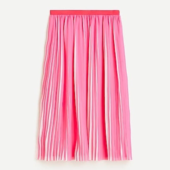 J. Crew Dresses & Skirts - Pleated midi skirt in peekaboo stripe